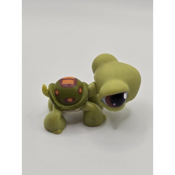 Littlest Pet Shop LPS Jumbo Plush Turtle Stuffed Toy 2005 With Figure Rare - Picture 12 of 16